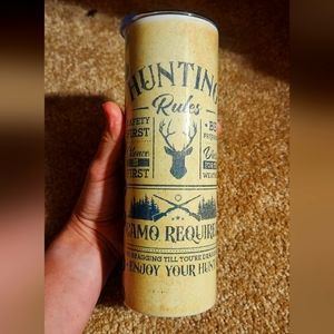 Hunting rules 20oz skinny tumbler